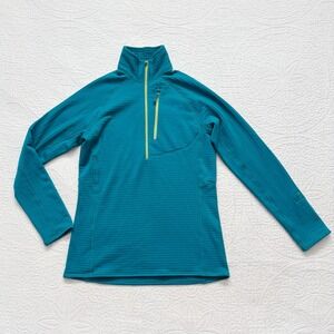 Patagonia Women's R1 Fleece 1/2 Zip Pullover, Elwha‎ Blue